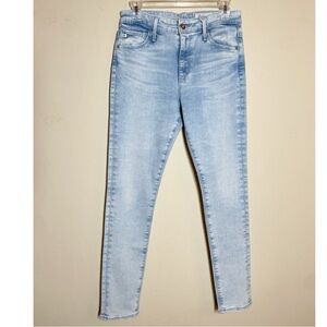 $235 AG Jeans Farrah High Rise Skinny Vapor Wash Jeans size 26